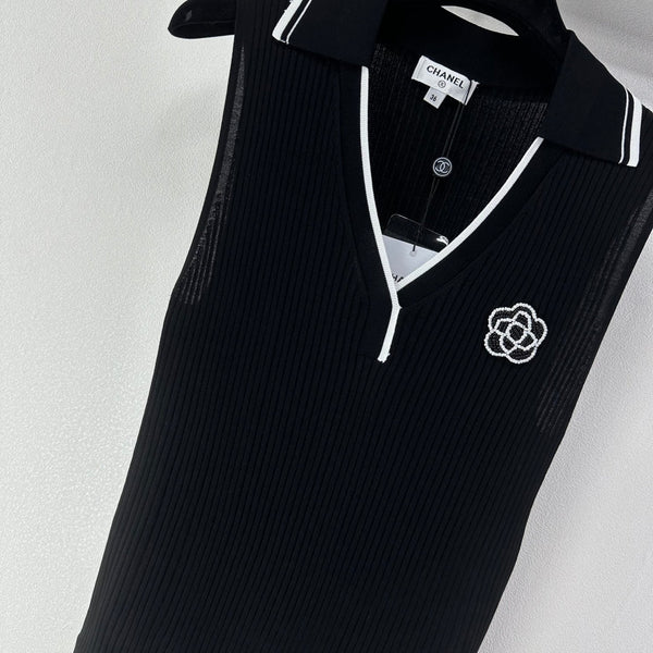 Chanel Vest Black in Polyester 365301
