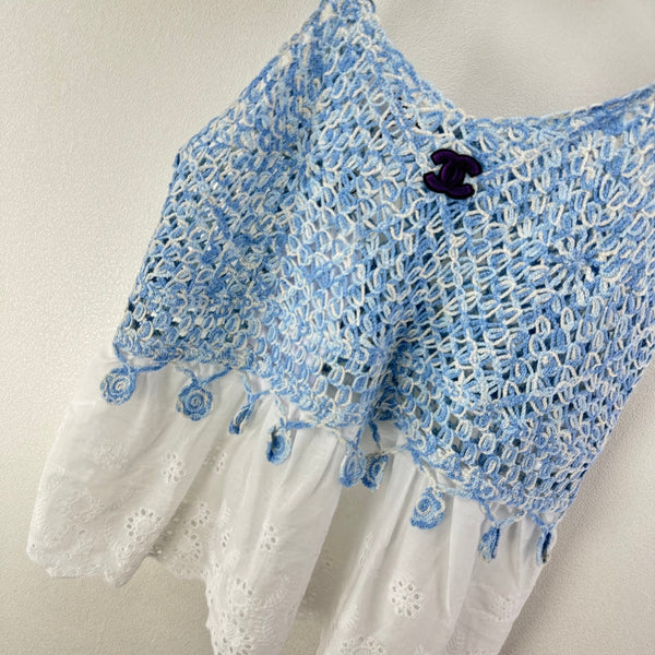 Chanel Lace Camisole Blue in Wool 361032
