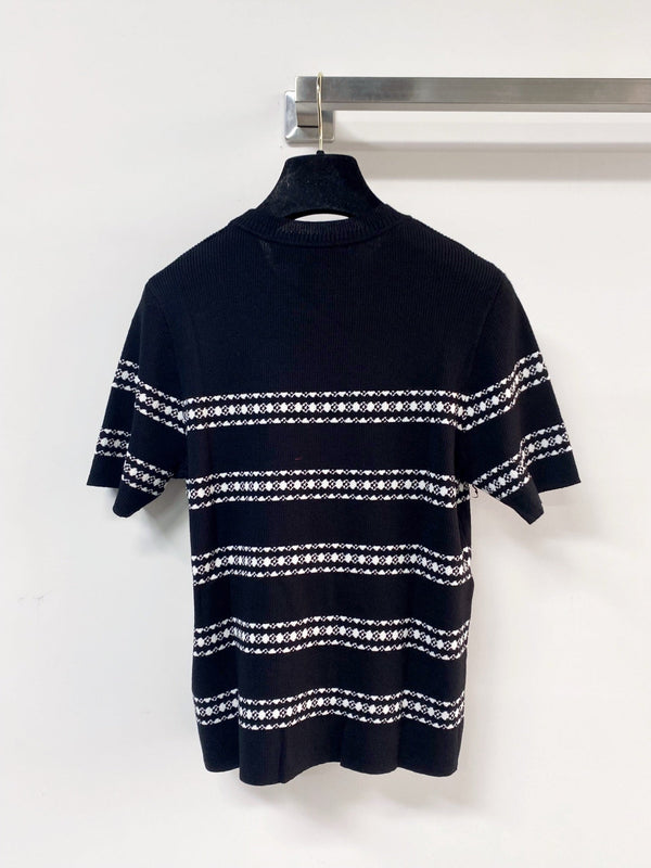 LV Short-Sleeve T-Shirt Black in Wool 215551
