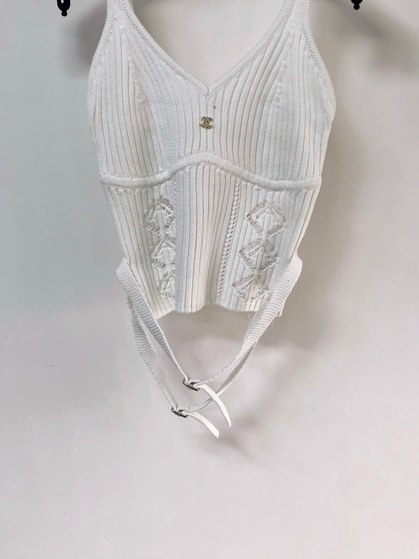 Chanel Bella Camisole White in Cotton 248374