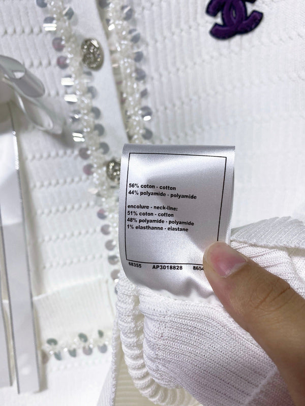 Chanel Short-Sleeve T-Shirt White in Cotton 248257