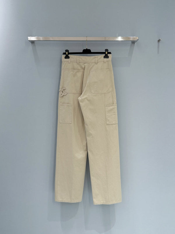 Chanel 26 Cargo Pants Khaki in Cotton 253578