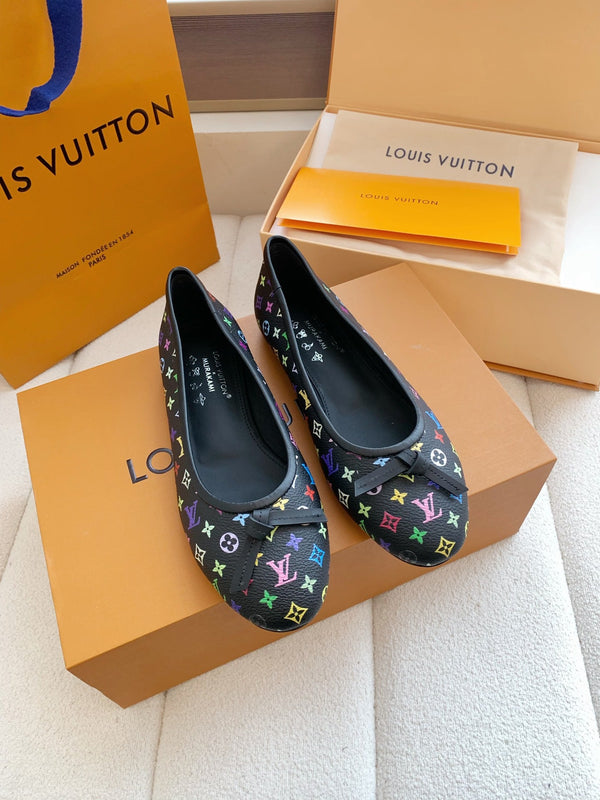 LV x TM Darling Ballerina Black in Cowhide 703033