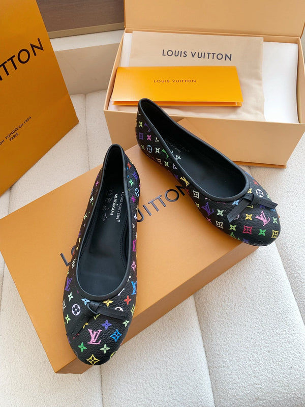 LV x TM Darling Ballerina Black in Cowhide 703033