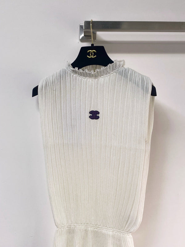 Chanel Vest White in Wool 262529