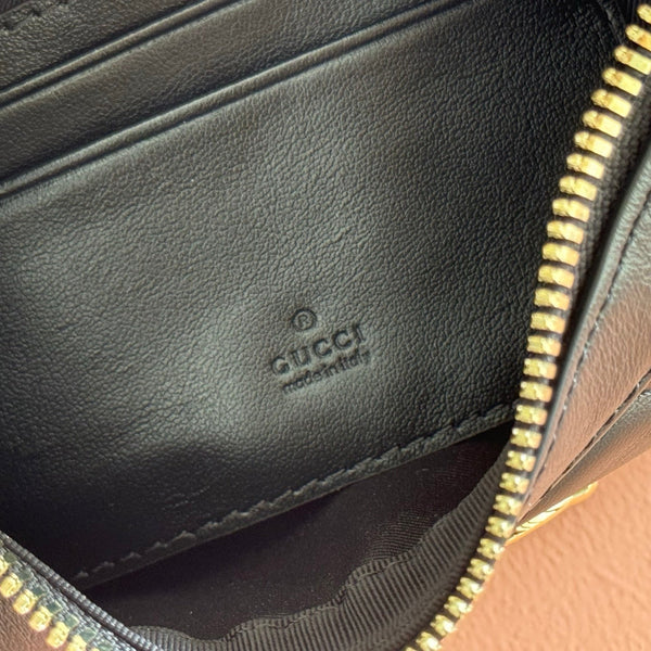 MARMONT SHOULDER BAG 21 IN BLACK CALFSKIN GOLD HARDWARE
