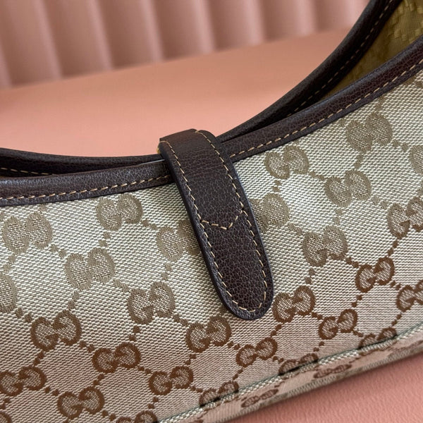 Gucci 26 Jackie 27cm Brown in Canvas 284984