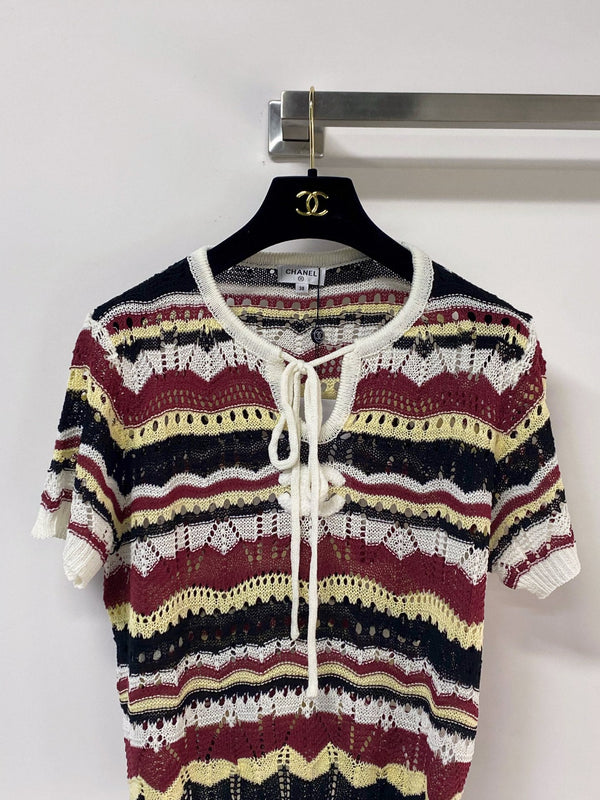 Chanel Short-Sleeve T-Shirt Multiple Color in Nitrile Cotton 283201