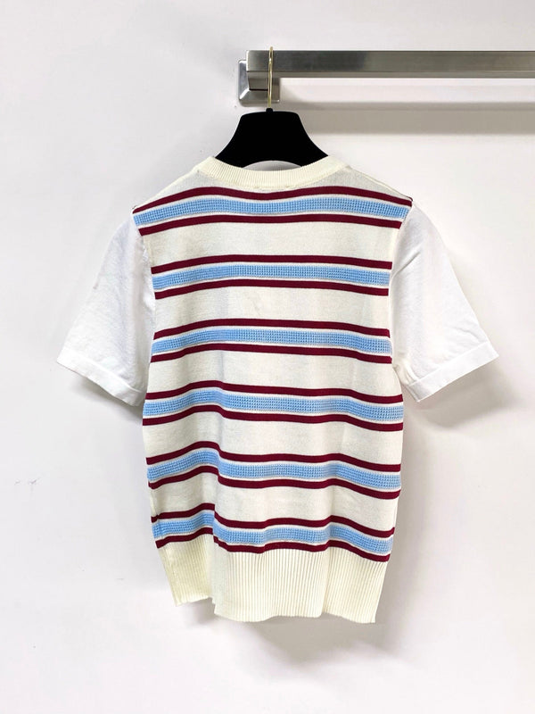 Chanel Short-Sleeve T-Shirt Beige in Acrylic 287141