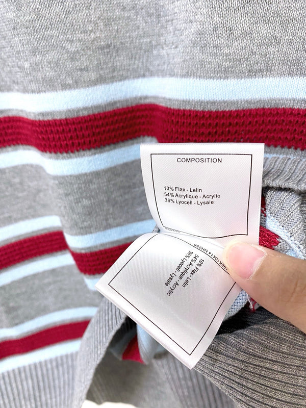 Chanel Short-Sleeve T-Shirt Gray in Acrylic 287140