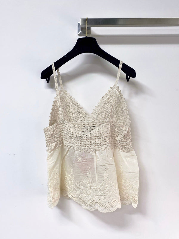 Miu Miu Camisole Ivory in Cotton Nitrile 305862