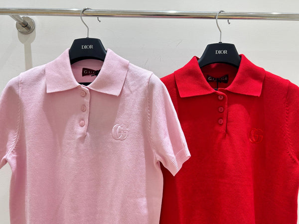 Gucci Collared Short-sleeved T-shirt in Cotton 323198