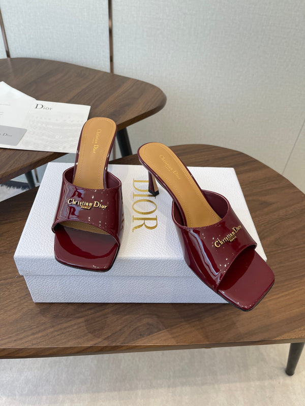 Dior 26 Sandal 70mm Burgundy in Cowhide 727961