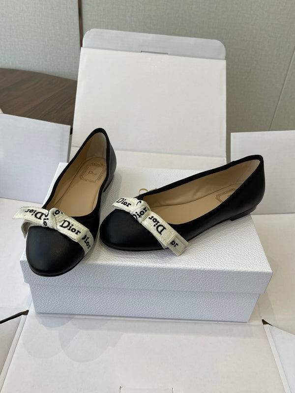 Dior 26 J'Adior Ballet Flat Black in Lambskin 727446