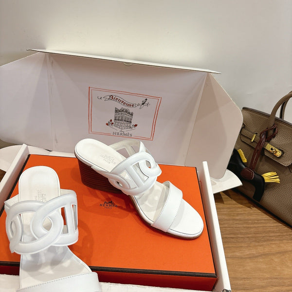 HM Sandal 60 White in Calfskin 743964