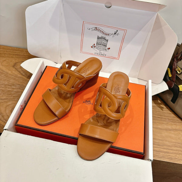 HM Sandal 60 Brown in Calfskin 743969