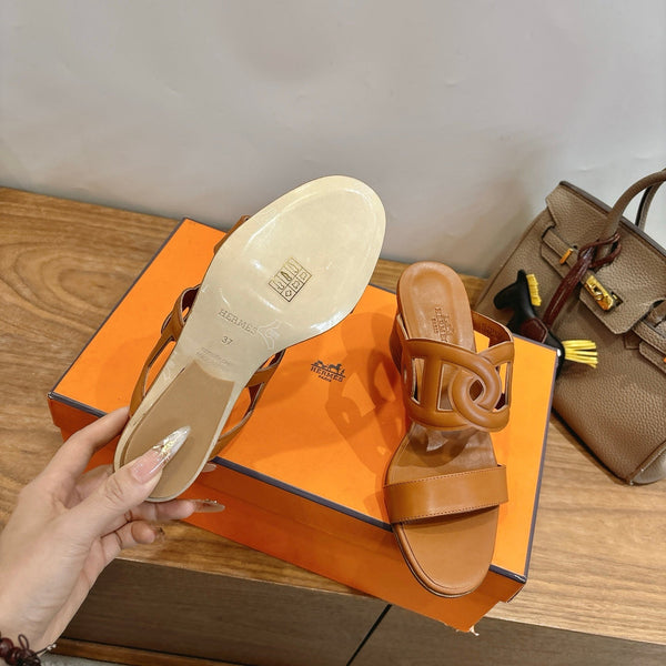 HM Sandal 60 Brown in Calfskin 743969