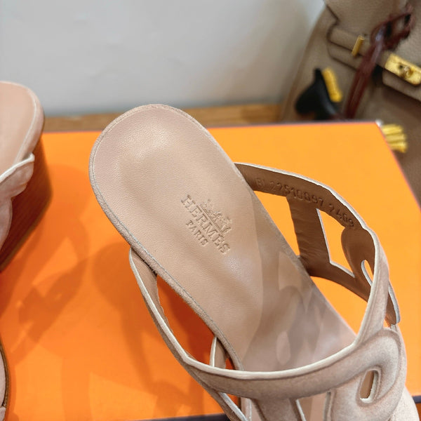 HM Sandal 60 Beige in Suede 743970