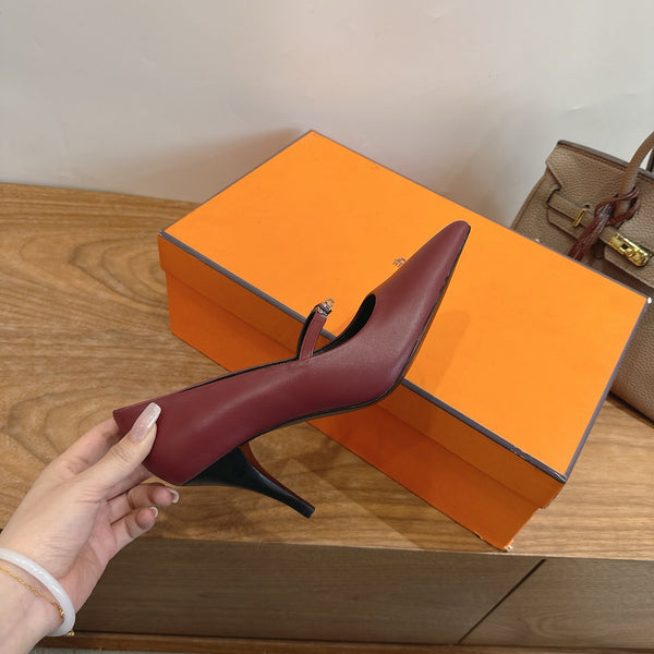 HM 26 Majeste 85 Pump Burgundy in Cowhide 744013