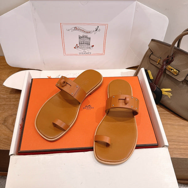 HM July Sandal Brown in Cowhide 744060