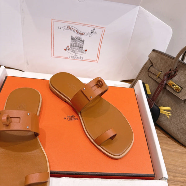 HM July Sandal Brown in Cowhide 744060