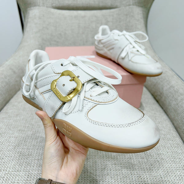 Miu 26 Sneaker White in Cowhide 747377