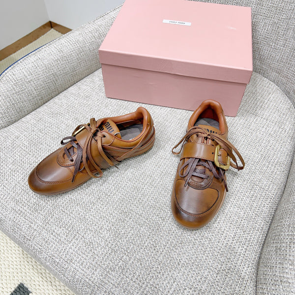 Miu 26 Sneaker Brown in Sheepskin 747378