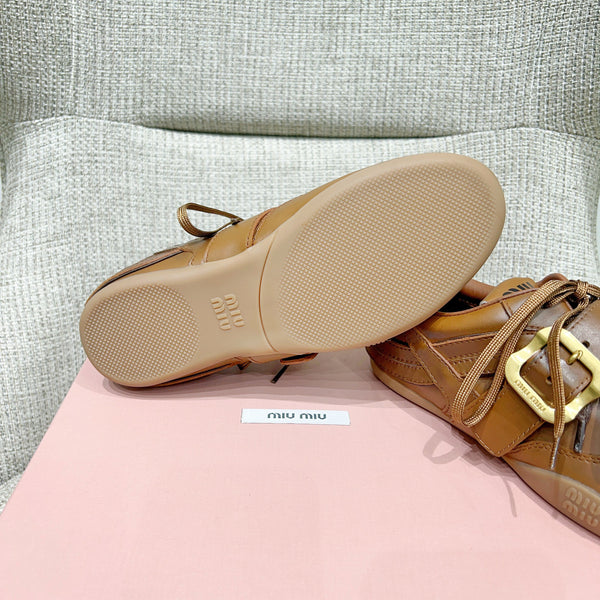 Miu 26 Sneaker Brown in Sheepskin 747378