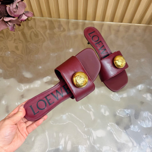 Loew 26 Sandal 45 Burgundy in Cowhide 749388
