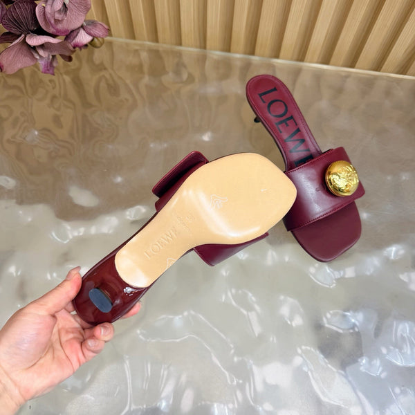 Loew 26 Sandal 45 Burgundy in Cowhide 749388