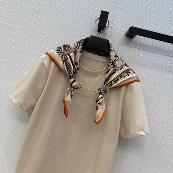 HM T-shirt Beige in Cotton 381540
