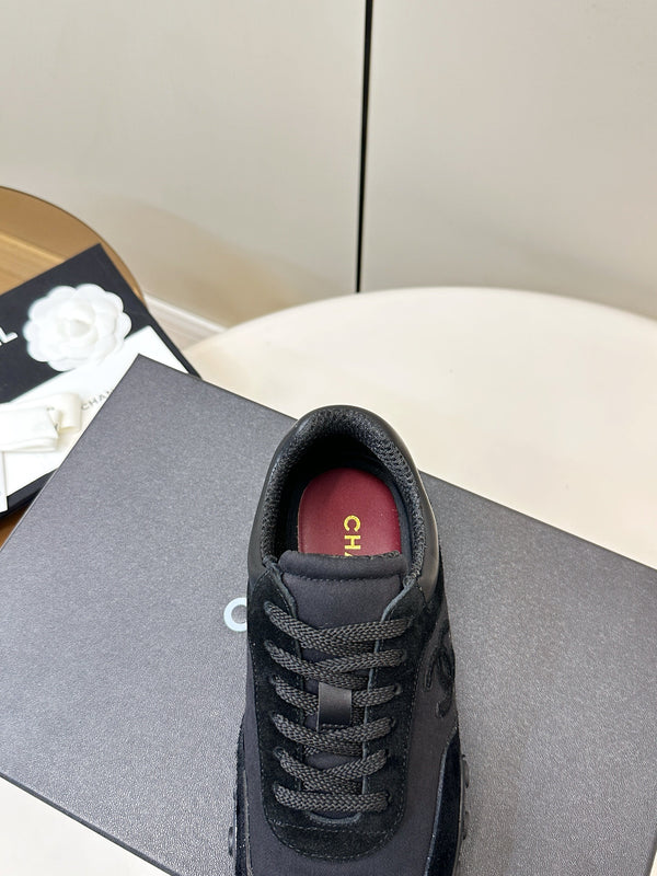 CC 26S Baseball Shoes Black in Suede and cotton Panels 771238