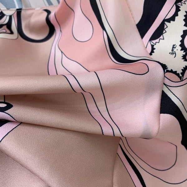 Pucc Orchidee-Print Camisole Top And Wide-Leg Pants Light Pink Satin