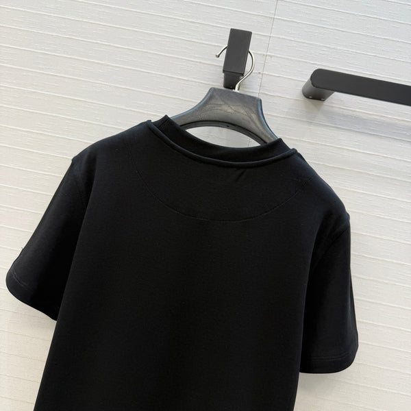 HM T-Shirt Black in Cotton 389807