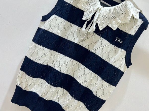 CD 2026 Knit Vest Openwork Cashmere Wool 479369