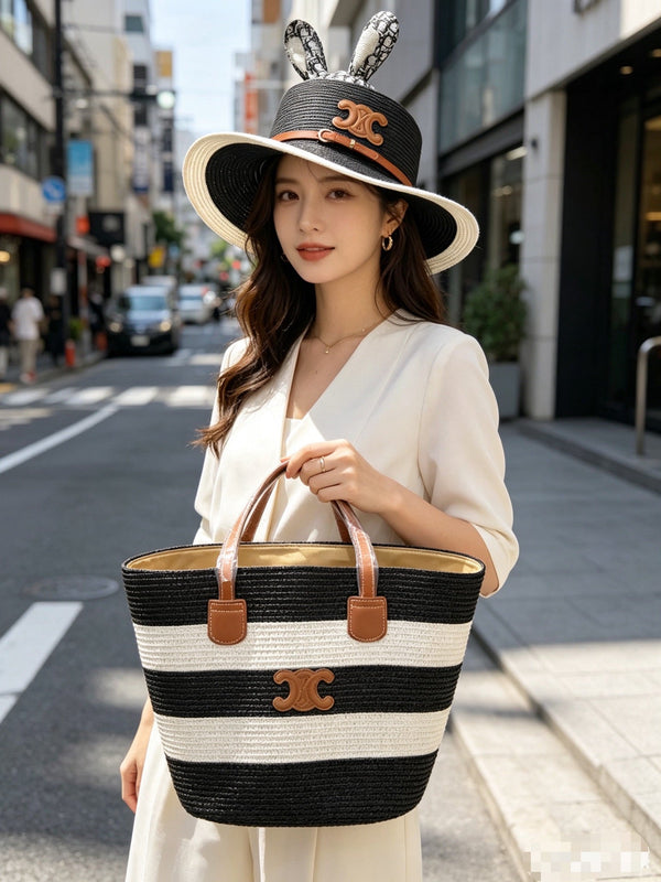 CL Tote Bag & Hat Set Plant Grass 209745