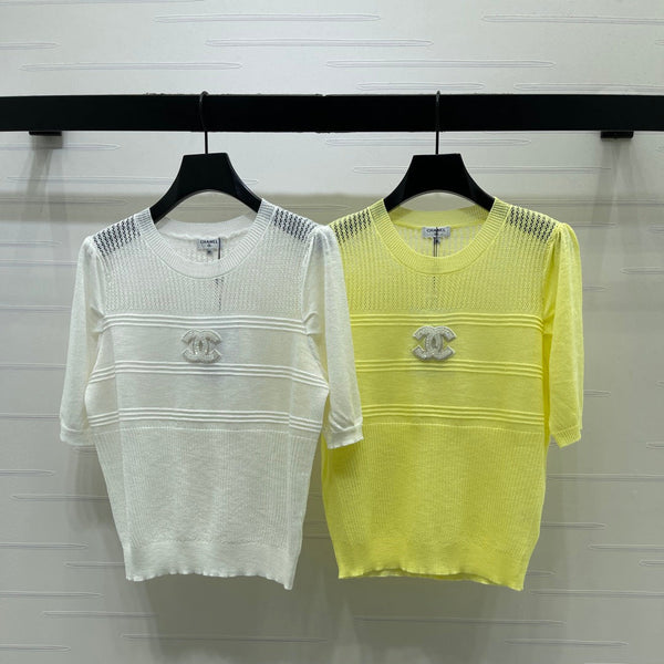 CC Logo Knit Top Acrylic 392578