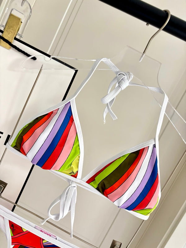 Pucci Printed Two-Piece Bikini Multicolor Cotton Blend 178599