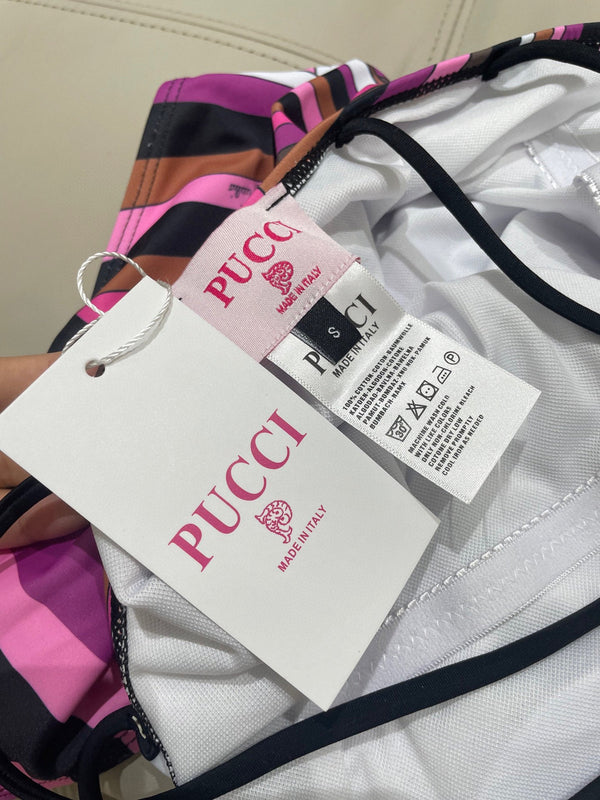 Pucci One-Piece Swimsuit Cotton Blend 882389