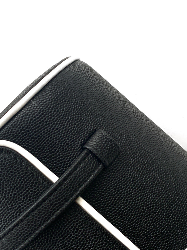 CC Preppy Coco Bowling Bag 30cm Black Cowhide Lambskin