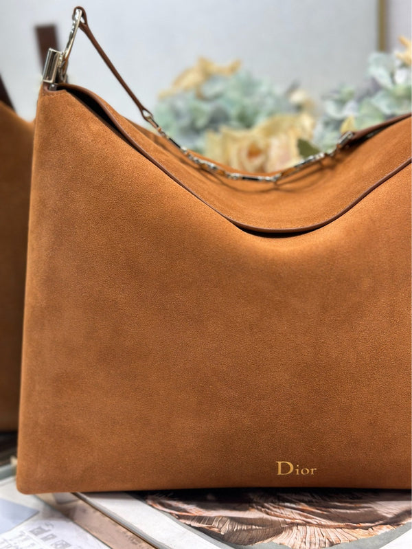CD 2026 Bag Brown 39cm Suede Leather 288379
