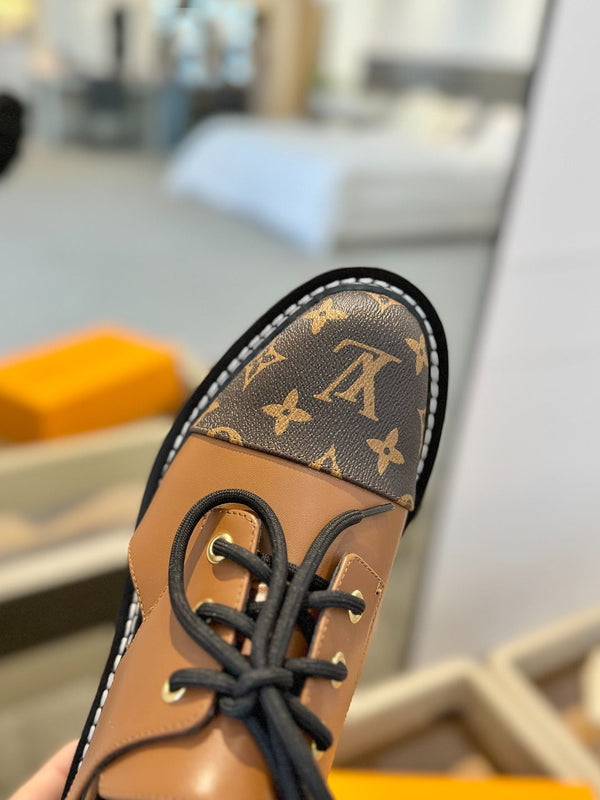 LV Platform Sandal Derbies Brown Monogram Calfskin 893570