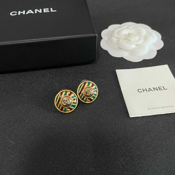 CC Sunburst Stud Earrings Multicolor 65968