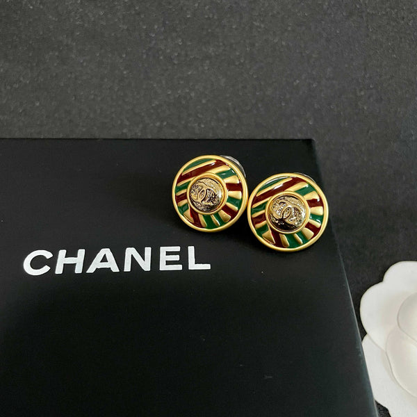 CC Sunburst Stud Earrings Multicolor 65968