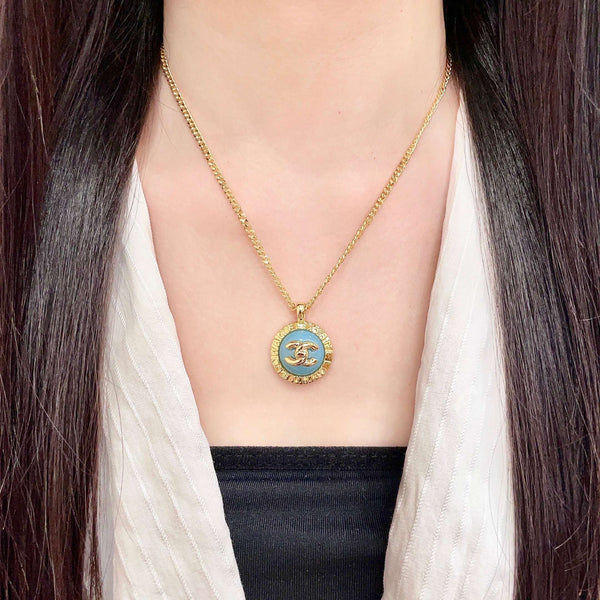 CC Round Stud Necklaces Enamel 65966