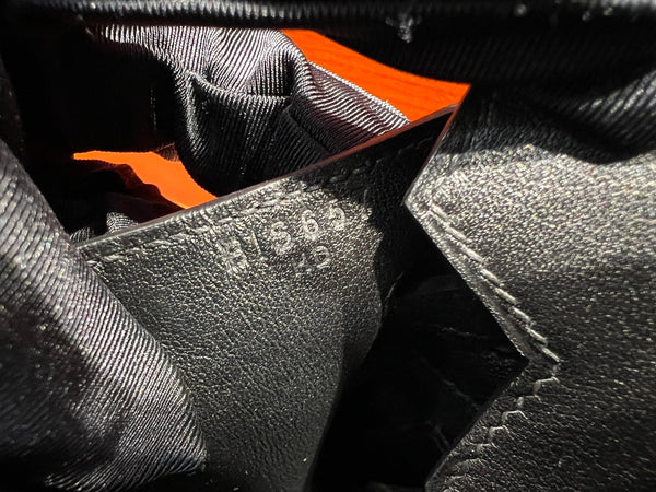 HM Limited Edition Birkin Rock 25cm Handbag Black Evergrain