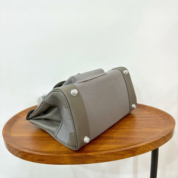 HM Birkin Cargo 25CM Handbag Grey Swift Canvas