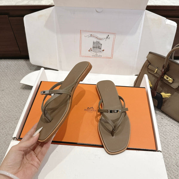HM Miss Sandal Taupe in Calfskin 959972