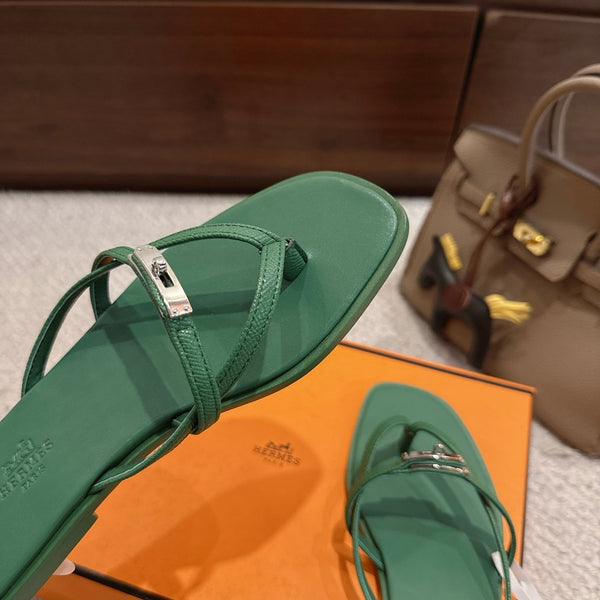 HM Miss Sandal Green in Calfskin 959968