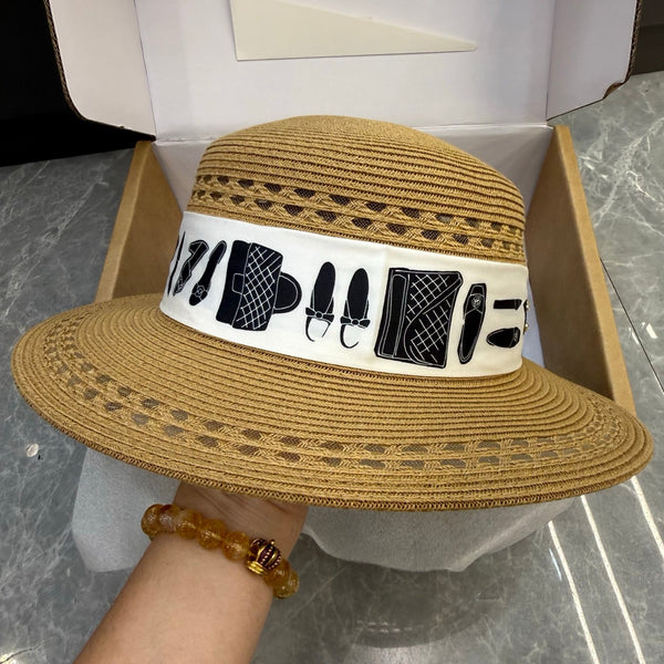 CC Flat-Top Hat Grass Trim 215980
